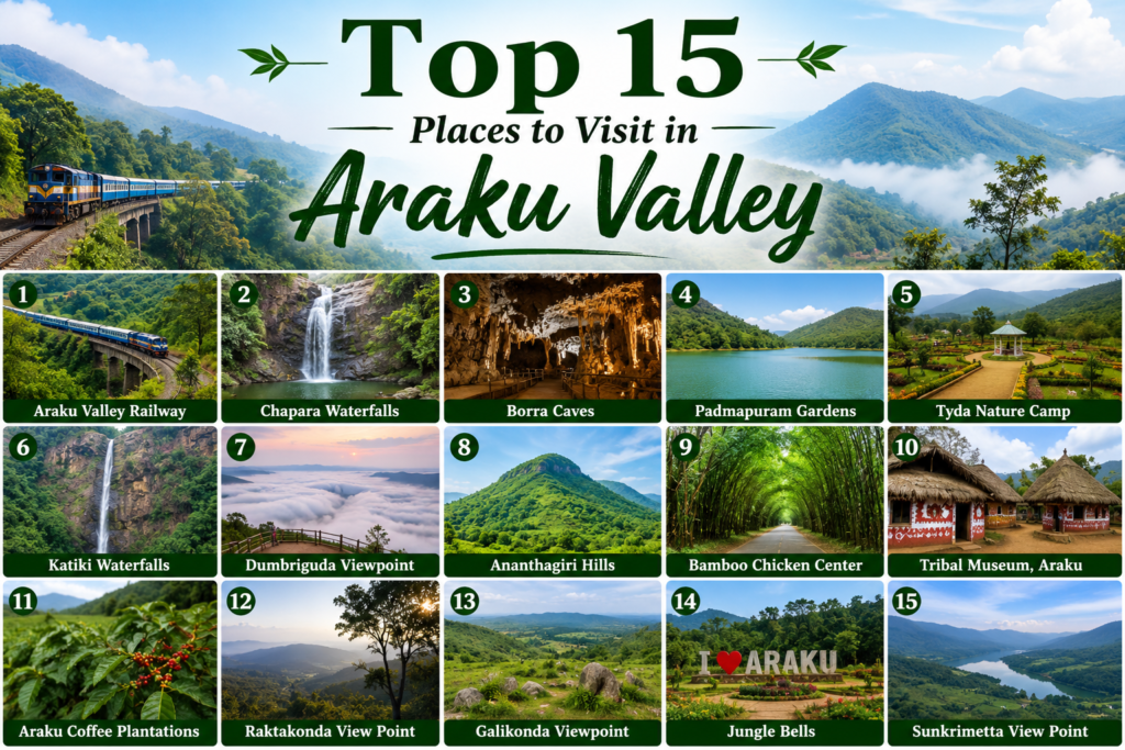 Top 15 Places to Visit in Araku Valley – Complete Travel Guide